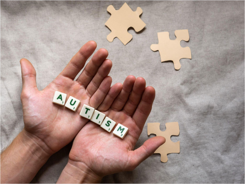 word Autism spelled in scrabble pieces, an effective teaching strategy